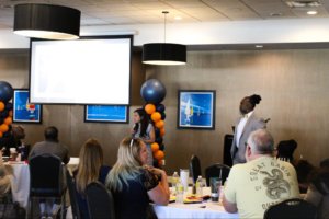 Members of the Lavinia Group organized activities and presentations to the crowd at the 2022 Choice Schools Scholar Teacher's Conference